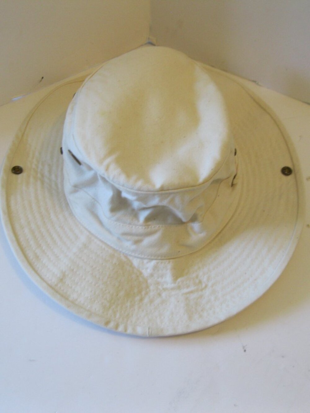 Cream unisex Tilley Hat - Size 7 1/4
